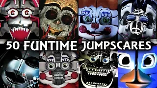 50 FUNTIME JUMPSCARES! | FNAF & Fangame
