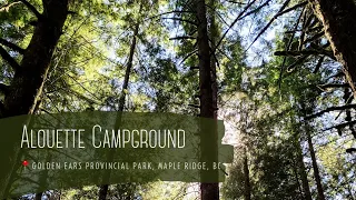 CAMPSITES TOUR | Alouette Campground sites, Golden Ears Provincial Park