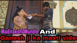 Ganesh ji and Madirakshi Mundle | Ganesh ji ka masti | off screen masti | Vighnharta Ganesh