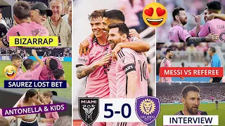 🤯Bizarrap, Messi's Family & Miami Fans Reaction to Messi & Suarez Goals vs Orlando City!