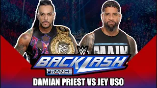 WWE Backlash 2024 - Damian Priest vs. Jey Uso - WWE World Heavyweight Championship (WWE 2K24)