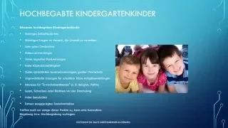 Hochbegabte Kindergartenkinder
