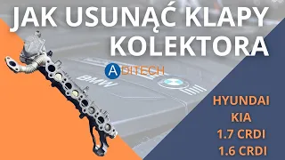 Jak usunąć klapy kolektora silników KIA HYUNDAI 1.6 CRDI, 1.7 CRDI [Poradnik Aditech24]