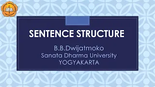 Sentence Structure in X bar Theory