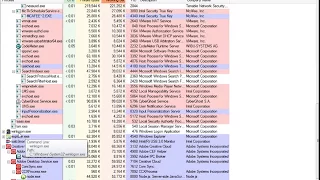 Malware analysis with process explorer