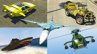 GTA 5 COMPRIAMO E MODIFICHIAMO TUTTI I VEICOLI MILITARI !! GTA 5 ITA DLC THE CAYO PERICO !!!