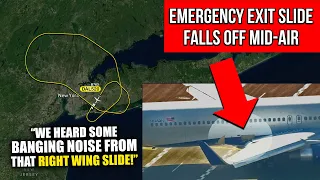 AGAIN BOEING? Emergency exit slide FALLS off Delta flight in NYC