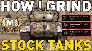 HOW I GRIND STOCK TANKS in World of Tanks!