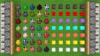 All Minecraft Eggs and Ores Combine