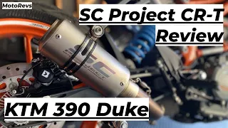 KTM Duke 390 SC Project CR-T Exhaust Review & Sound Check