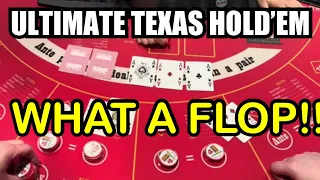 ULTIMATE TEXAS HOLD ‘EM in LAS VEGAS! WHAT A FLOP!!