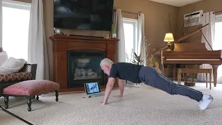 How is this 65-year old man doing on his Bring Sally Up Pushup Challenge?