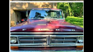 1972 Ford F100 estate sale find part 4 - moving under its own power and first wash!