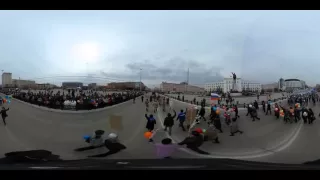 Видео 360: Первомайская демонстрация в г. Якутске (01.05.2016 г.)