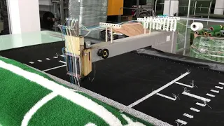 How artificial grass mat gym carpet floor mat are made?