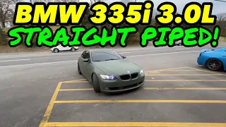 2008 BMW 335i DUAL EXHAUST w/ STRAIGHT PIPES!