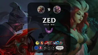 Zed Mid vs LeBlanc - EUW Master Patch 13.18