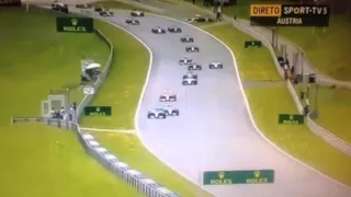 Alonso  Räikkönen Ferrari Crash Spielberg Austria 21.06.2015 F1