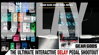 The ULTIMATE Interactive Delay Pedal Shootout - 25 Pedals! | GEAR GODS