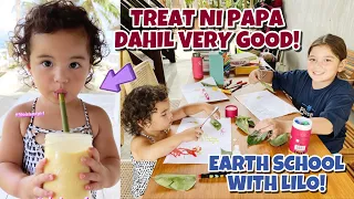 LILO VERY GOOD SA EARTH SCHOOL NILA KAYA TINREAT SILA NI PAPA 😍 + PHILMAR NAGSURFING NAPAKALUPET!