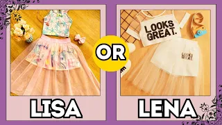 LISA OR LENA 🌟 [FASHION STYLES] 💖 #lisa #lisaandlena #lena #lisaorlena