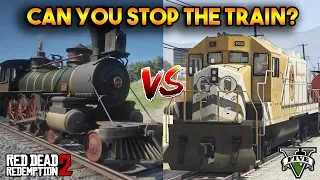 GTA 5 VS RDR2 : CAN YOU STOP THE TRAIN?