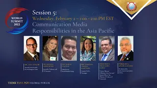 Session 5:  Communication Media Responsibilities in the Asia Pacific