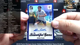 5/17/2024 23/24 Panini Donruss Soccer Hobby 2 Box Random Teams Break #4