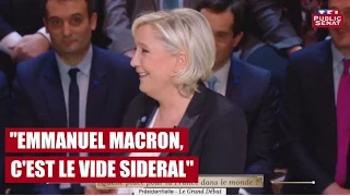 Marine Le Pen : « Emmanuel Macron, c’est le vide sidéral »