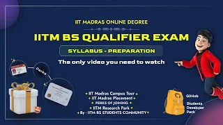 IIT Madras Online Degree Qualifier Exam Syllabus - Preparation - Exam Pattern | IITM Qualifier Exam.