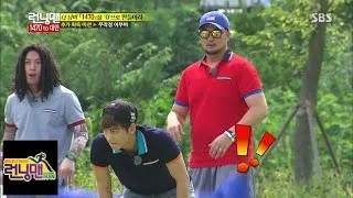 Ji Chang Wook fell while carrying Kim Tae Woo on his back! @Running man (1470 Ⅱ) 140907