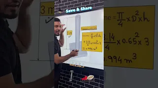 How to calculate concrete volume of circular column || YAHYA SIR || #concrete#circularcolumn#column