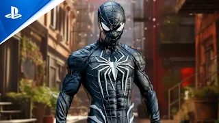 Spider-Man 2 Advanced Black Symbiote Suit Gameplay - Marvel's Spider-Man 2 Fan Concept [PC Mod]