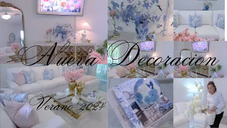 NUEVA DECORACION IDEAS PARA DECORAR TU SALA EN VERANO 2024 COLORES ARMONIOSOS. 🦋🐳 🐬