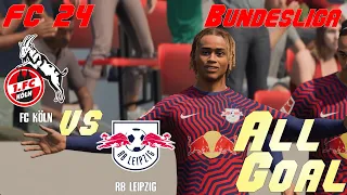 FC 24 | 23/24 Bundesliga | Simulation | 1. FC Köln vs RB Leipzig | All Goals