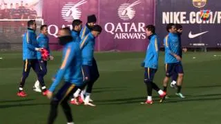 FC Barcelona training: Recovery session after victory; Valencia up next