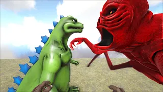 Red vs MireGoji,HB Godzilla,Minilla(lv 500)