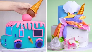 Amazing Unicorn Themed Cake Recipes | DIY Homemade Unicorn Buttercream Cupcakes | So Yummy Cake