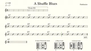 A Shuffle Blues Backing Track