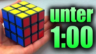 Einfache TIPPS und TRICKS um den 3x3 Rubik's Cube in UNTER 1 Minute  zu lösen (Anfängermethode)