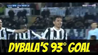 Paulo Dybala GOAL at 93° (1-0) ● Juventus vs Lazio ● 03/03/2018