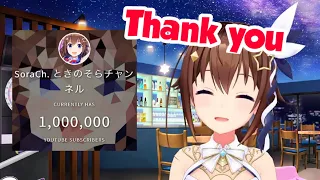 Sora-chan's thank you 1m subs message