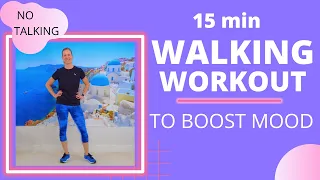 Quick 15-min Low Impact Walk at Home Workout to Improve Mood