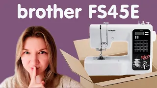 Швейная машина для начинающих | Распаковка Brother FS 45E | АСМР распаковка