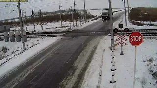 2 Trains Vs Semi-Truck In Kazakhstan