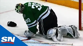 Rangers Run Ben Bishop Hard Into Net To Cause "Full-On Melee" With Stars