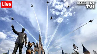 🔴Live: July 4th Air Force Flyover at Magic Kingdom - Walt Disney World Live Stream - 7-4-23