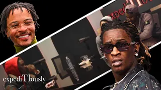 Young Thug Pulls up During Podcast!