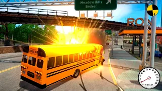 GTA 4 Crazy School Bus Crashes Ep.54