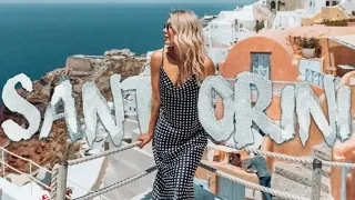 Santorini Greece 4K Drone /Stunning Sunset/ Cinematic Drone Footage